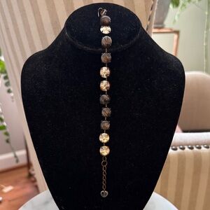 Sabika Gold Shadow and Brown  Manhattan Bracelet